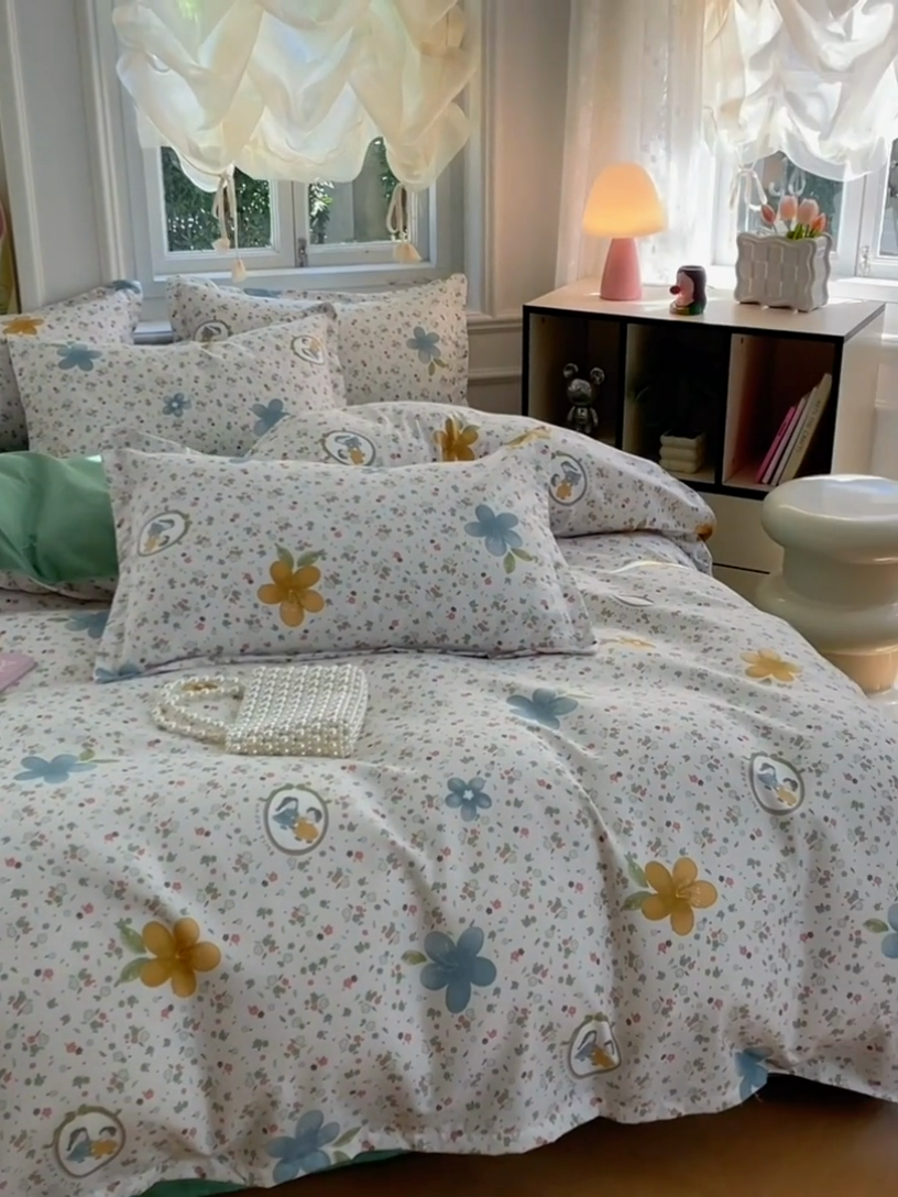 91家纺网 家纺一手货源 找家纺 世爵 2025新款磨毛印花单被套 小家碧玉