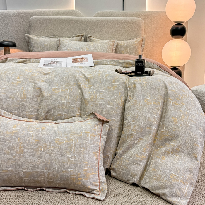 91家纺网 家纺一手货源 找家纺 优品阁 2024新款亲肤舒适全棉磨毛四件套学生三件套系列 艾尔咖