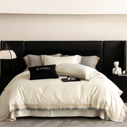 91家纺网 家纺一手货源 找家纺 馨蕊家居 2024秋冬新品超细旦磨毛高奢系列--磨毛露晞 磨毛露晞-月光白