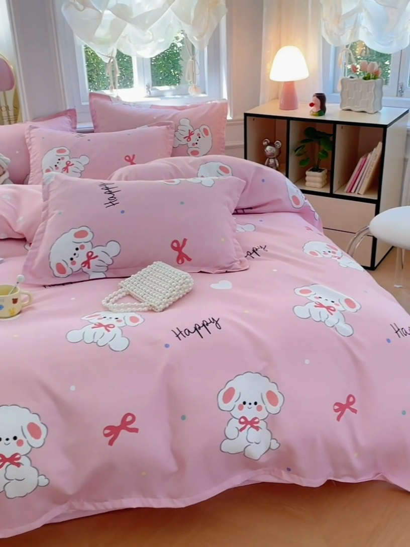 91家纺网 家纺一手货源 找家纺 世爵 2025新款磨毛印花单被套 温暖萌宝