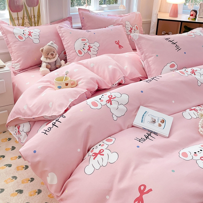 91家纺网 家纺一手货源 找家纺 世爵 2025新款磨毛印花单被套 温暖萌宝