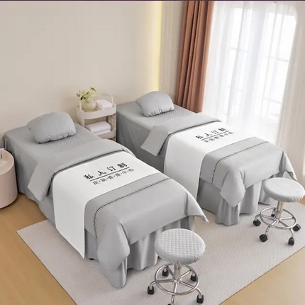 91家纺网 家纺一手货源 找家纺 乐逸家纺 2024新款全棉花边系列四季美 容床罩 全棉花边高级灰