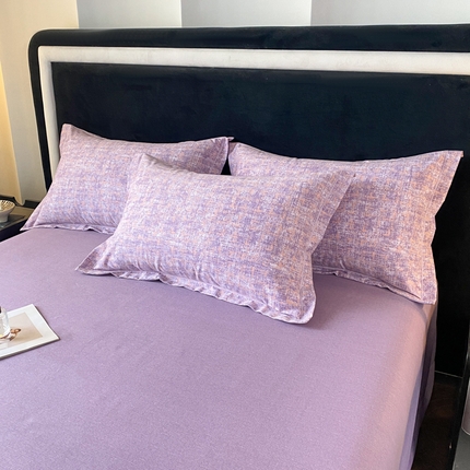 大吉 2024新款全棉磨毛单枕套印象-紫