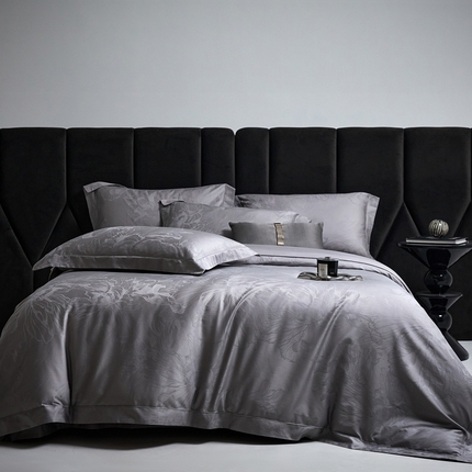 91家纺网 家纺一手货源 找家纺 （总）淳绵家居 2024新款50*50S长绒棉贡缎提花四件套