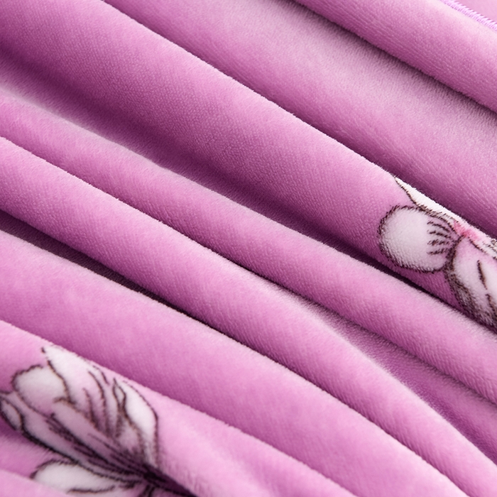 91家纺网 家纺一手货源 找家纺 芯诗曼2025新款8.5斤直播热款高克重牛奶绒法莱绒水晶金貂法莱绒四件套香芋之恋