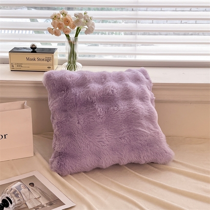 91家纺网 家纺一手货源 找家纺 （总）悦织湾家纺 2025新款轻奢仿兔毛绒兔兔绒枕套抱枕套