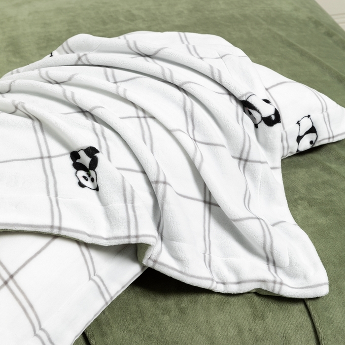 91家纺网 家纺一手货源 找家纺 宜家坊 2024新款加厚保暖印花牛奶绒四件套 胖达绒绒-青豆绿