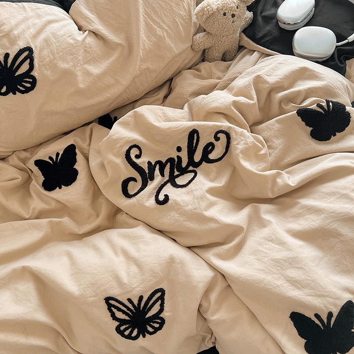 91家纺网 家纺一手货源 找家纺 优佳优品 2024新款水洗棉毛巾绣四件套（可提供买家秀） 蜕变