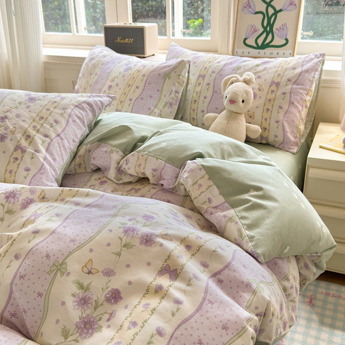 91家纺网 家纺一手货源 找家纺 （总）曼之夏 2024新款全棉印花四件套