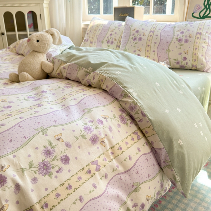 91家纺网 家纺一手货源 找家纺 （总）曼之夏 2024新款全棉印花四件套