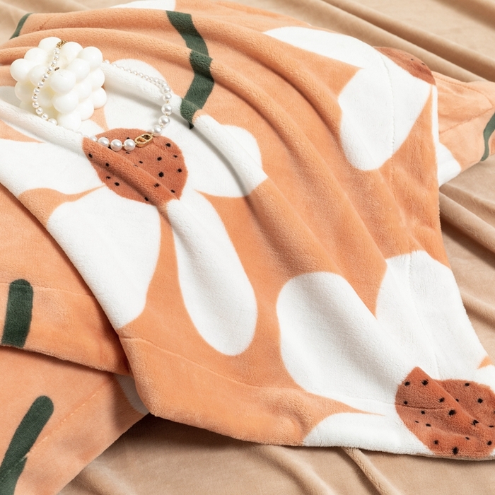 91家纺网 家纺一手货源 找家纺 宜家坊 2024新款加厚保暖印花牛奶绒四件套 简韵-奶茶