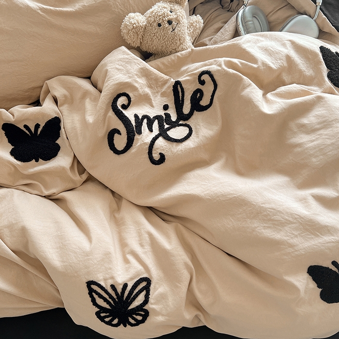 91家纺网 家纺一手货源 找家纺 优佳优品 2024新款水洗棉毛巾绣四件套（可提供买家秀） 蜕变