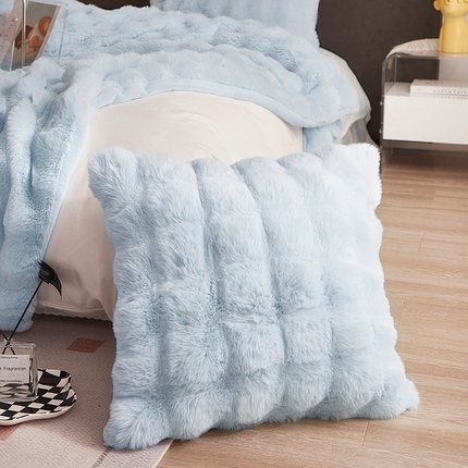 91家纺网 家纺一手货源 找家纺 （总）悦织湾家纺 2025新款轻奢仿兔毛绒兔兔绒枕套抱枕套