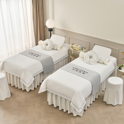 91家纺网 家纺一手货源 找家纺 （总）莉人坊 2024新款磨砂绒一字秀美-容床罩系列