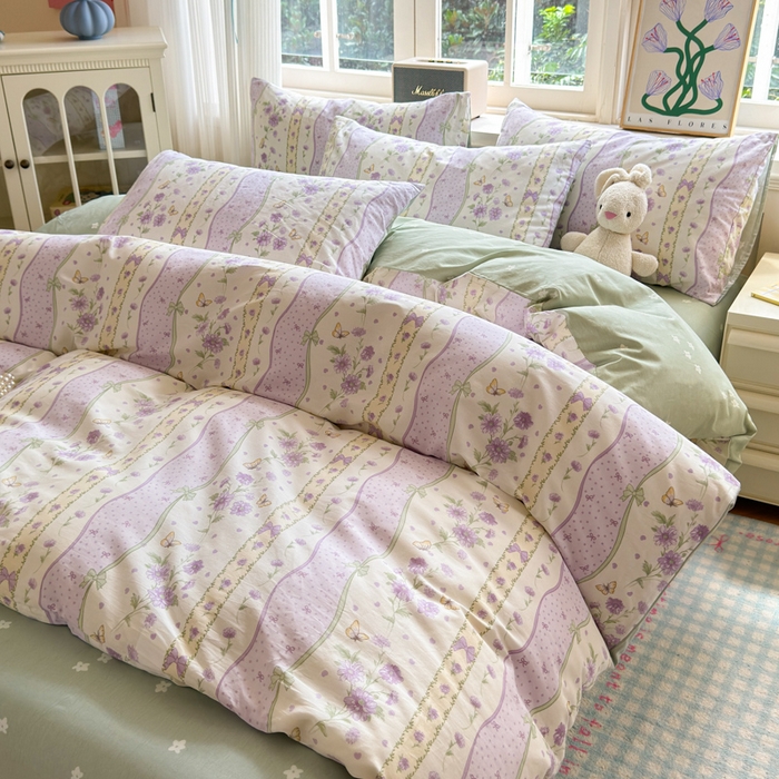 91家纺网 家纺一手货源 找家纺 （总）曼之夏 2024新款全棉印花四件套