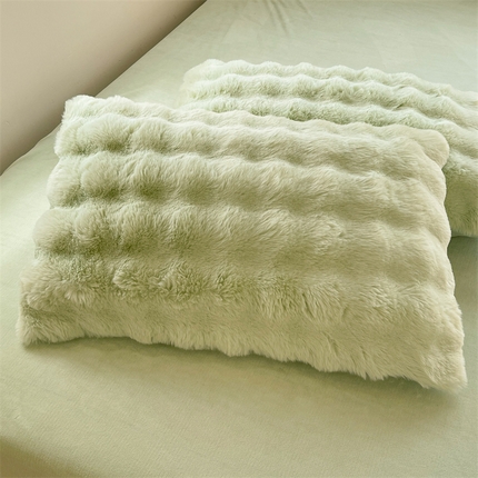 91家纺网 家纺一手货源 找家纺 （总）悦织湾家纺 2025新款轻奢仿兔毛绒兔兔绒枕套抱枕套