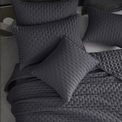 91家纺网 家纺一手货源 找家纺 （总）恩和 2024新款米粒纹床盖套件