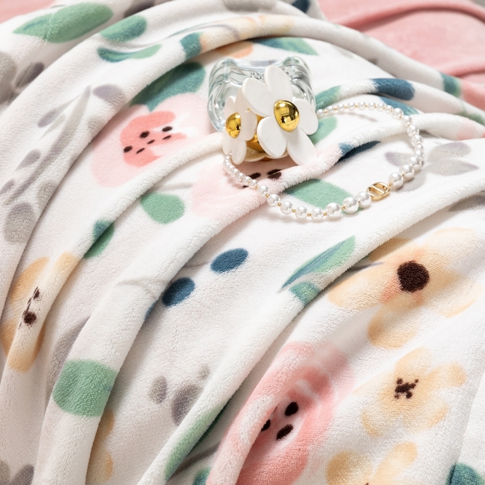 91家纺网 家纺一手货源 找家纺 宜家坊 2024新款加厚保暖印花牛奶绒四件套 甜蜜花语