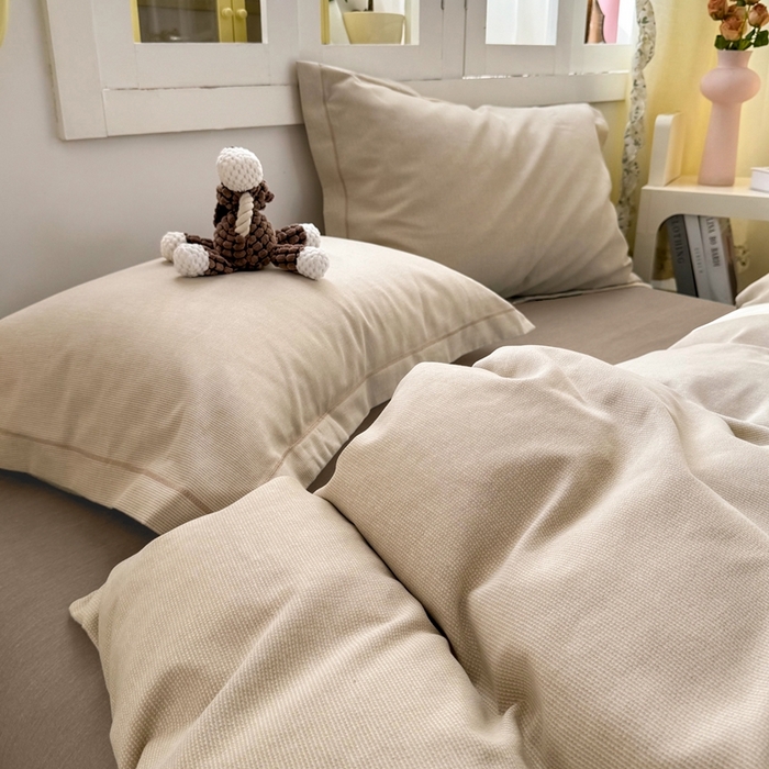 91家纺网 家纺一手货源 找家纺 优品阁 2024新款全棉磨毛四件套 邦尼咖