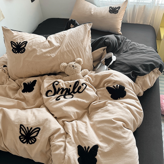 91家纺网 家纺一手货源 找家纺 优佳优品 2024新款水洗棉毛巾绣四件套（可提供买家秀） 蜕变