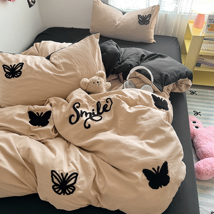 91家纺网 家纺一手货源 找家纺 优佳优品 2024新款水洗棉毛巾绣四件套（可提供买家秀） 蜕变