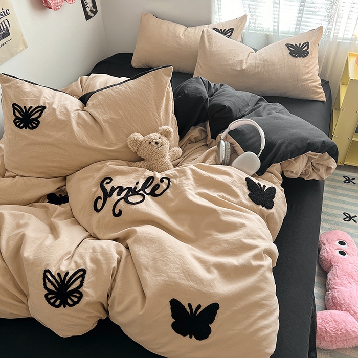 91家纺网 家纺一手货源 找家纺 优佳优品 2024新款水洗棉毛巾绣四件套（可提供买家秀） 蜕变