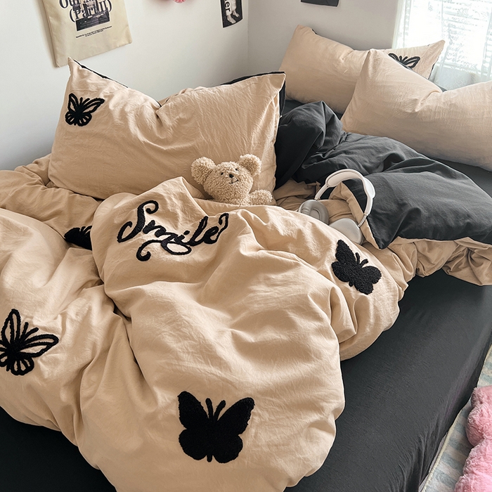 91家纺网 家纺一手货源 找家纺 优佳优品 2024新款水洗棉毛巾绣四件套（可提供买家秀） 蜕变