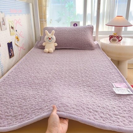 91家纺网 家纺一手货源 找家纺 （总）赫梵茜 2024新款90✖200学生牛奶绒床盖