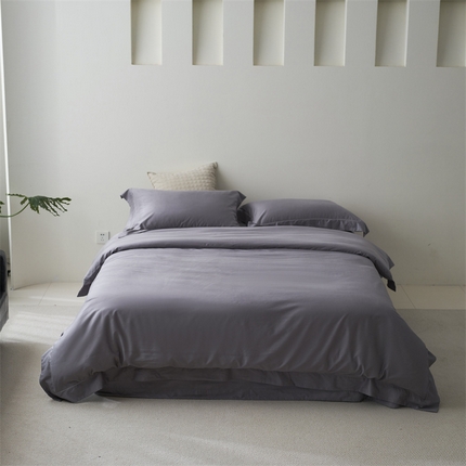 91家纺网 家纺一手货源 找家纺 （总）阿那亚 2024四季款新品东帝兴绫罗缎（超细旦天丝+新疆长绒棉）轻磨毛纯色简约四件套（控价:498/518）