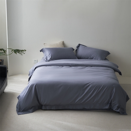 91家纺网 家纺一手货源 找家纺 （总）阿那亚 2024四季款新品东帝兴绫罗缎（超细旦天丝+新疆长绒棉）轻磨毛纯色简约四件套（控价:498/518）