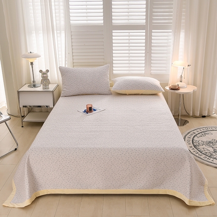 圣楚家纺 2024新款竺小棉加绒床盖 小睡棉灰
