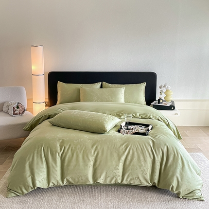 91家纺网 家纺一手货源 找家纺 （总）三朵家纺 2024新款全棉贡缎大提花四件套系列