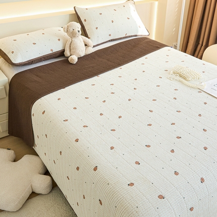 柠馨 2024新款全棉床盖三件套 小柠檬