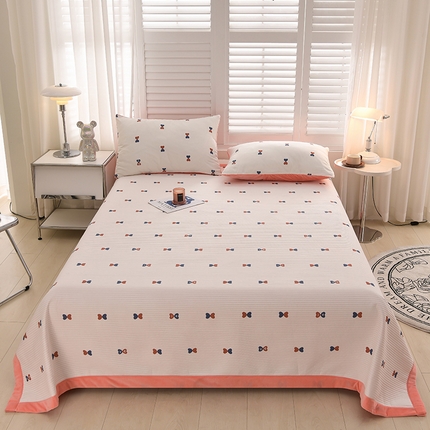 圣楚家纺 2024新款竺小棉加绒床盖 爱的告白