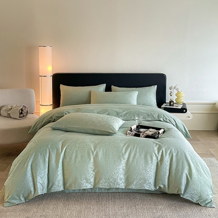 91家纺网 家纺一手货源 找家纺 （总）三朵家纺 2024新款全棉贡缎大提花四件套系列