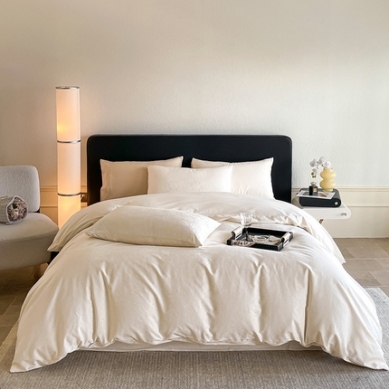 91家纺网 家纺一手货源 找家纺 （总）三朵家纺 2024新款全棉贡缎大提花四件套系列