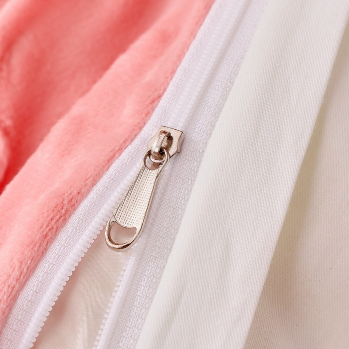 91家纺网 家纺一手货源 找家纺 金鑫汇家纺 2024新款棉加豆豆绒学生三件套 棉加豆豆绒-奇趣小兔