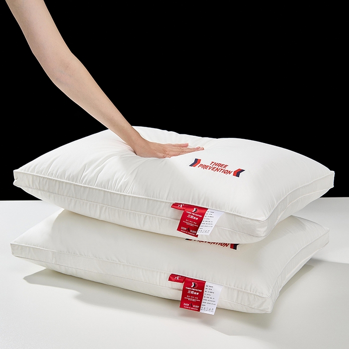 91家纺网 家纺一手货源 找家纺 昕科 2025新款A类全棉三防枕枕头头酒店枕纯棉酒店三防枕芯枕头 三防-高枕/只