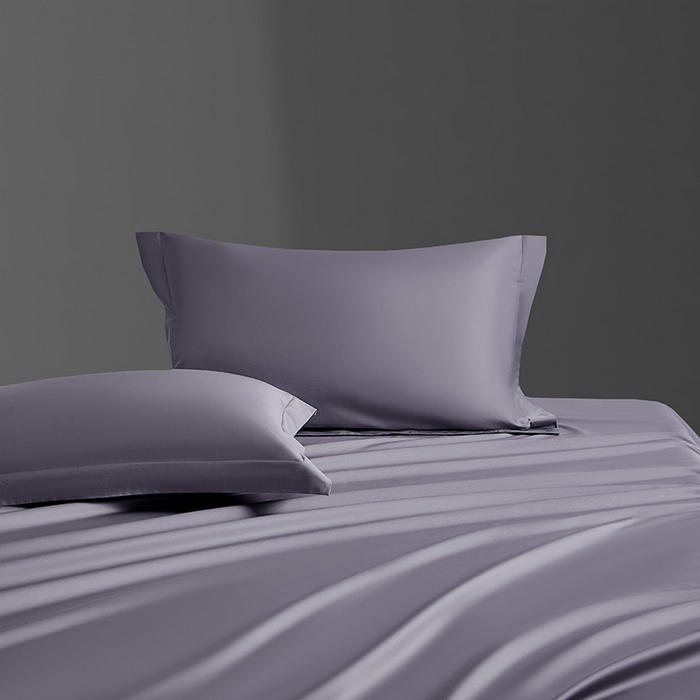 91家纺网 家纺一手货源 找家纺 轩和家居 2024新款70S长绒棉单枕套 东来紫