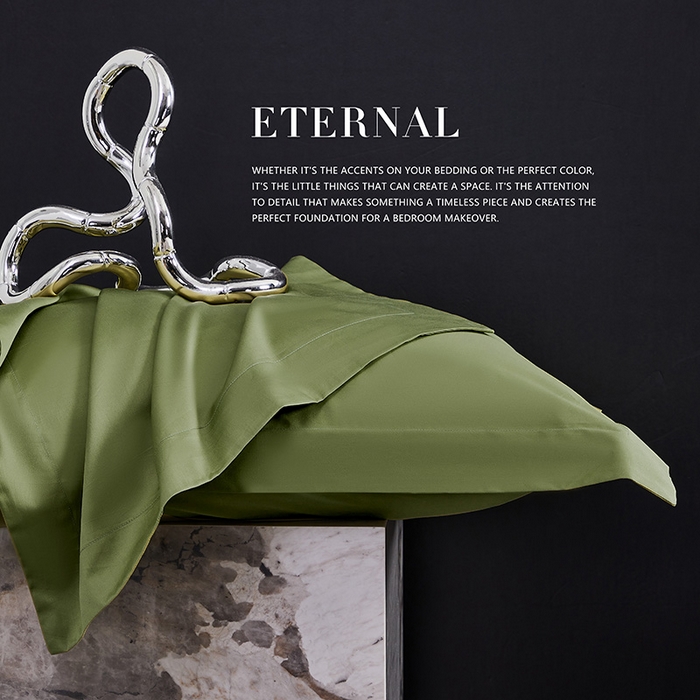 91家纺网 家纺一手货源 找家纺 轩和家居 2024新款70S长绒棉被套 韶华绿