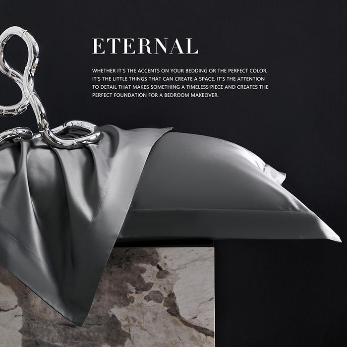 91家纺网 家纺一手货源 找家纺 轩和家居 2024新款70S长绒棉被套 影月黑