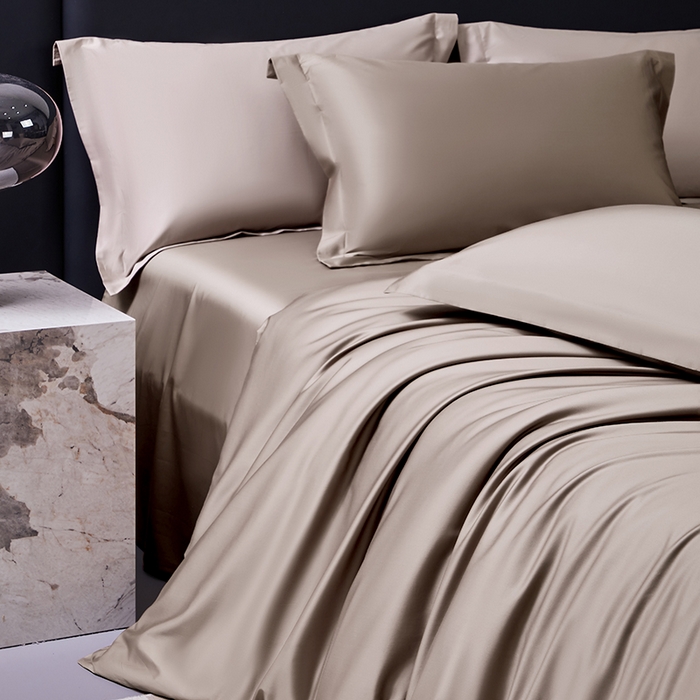 91家纺网 家纺一手货源 找家纺 轩和家居 2024新款70S长绒棉被套 谷香棕