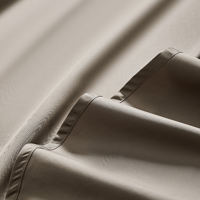 91家纺网 家纺一手货源 找家纺 轩和家居 2024新款70S长绒棉单床单 谷香棕