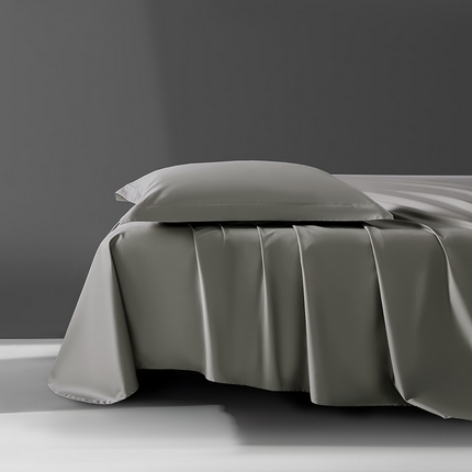轩和家居 2024新款70S长绒棉单床单 锦缎灰