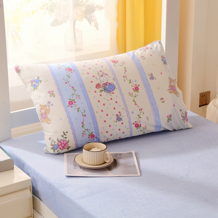 91家纺网 家纺一手货源 找家纺 金鑫汇家纺 2024新款棉加豆豆绒学生三件套 棉加豆豆绒-快乐萌兔