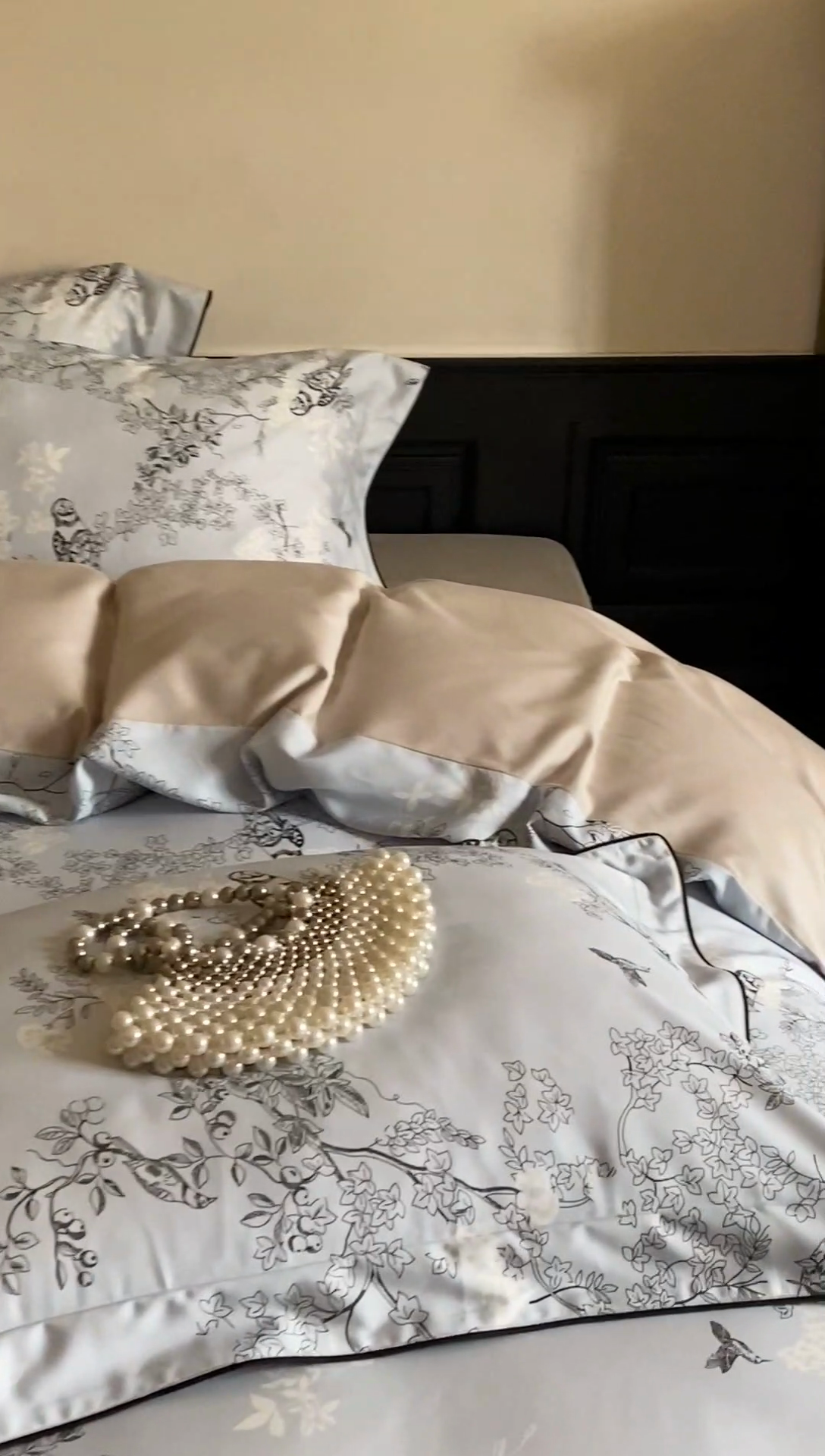 91家纺网 家纺一手货源 找家纺 赫帛 2024新款60s数码印花天丝棉磨毛四件套-栖息 栖息-蓝色