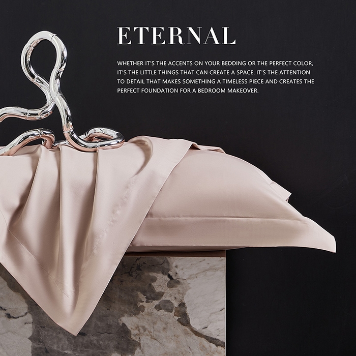 91家纺网 家纺一手货源 找家纺 轩和家居 2024新款70S长绒棉被套 画眉粉