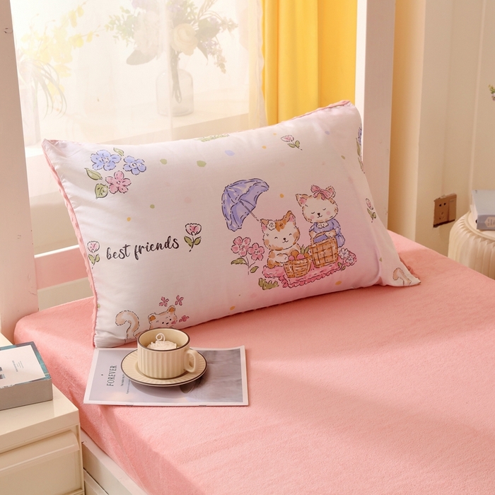 91家纺网 家纺一手货源 找家纺 金鑫汇家纺 2024新款棉加豆豆绒学生三件套 棉加豆豆绒-喵喵日记