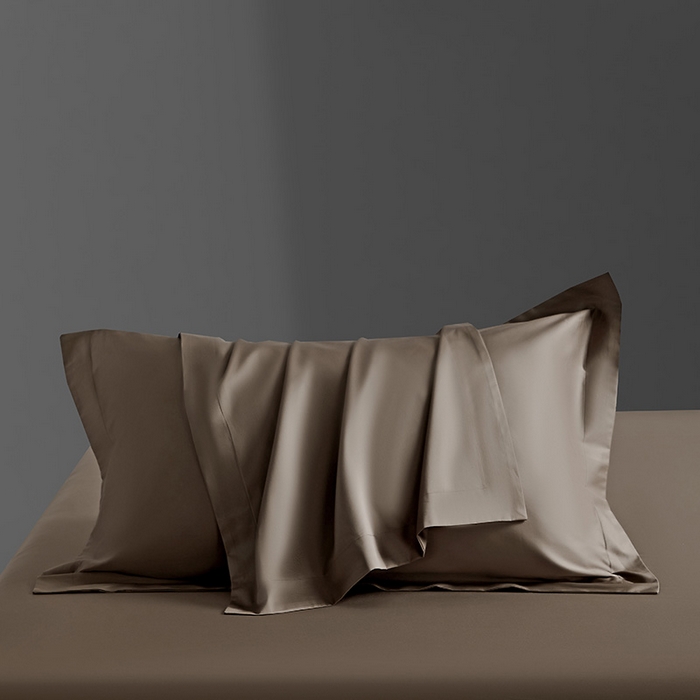 91家纺网 家纺一手货源 找家纺 轩和家居 2024新款70S长绒棉单枕套 谷香棕