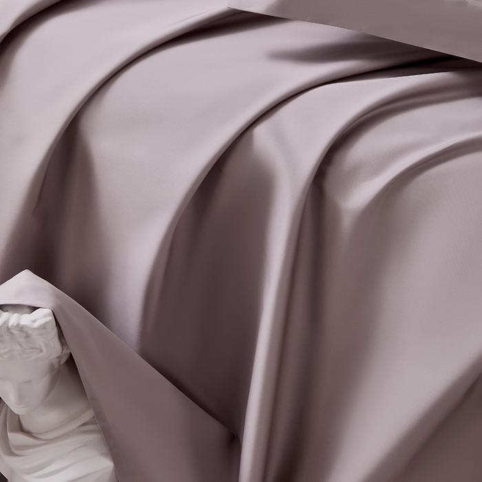 91家纺网 家纺一手货源 找家纺 轩和家居 2024新款70S长绒棉被套 山茶色